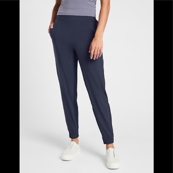 Athleta Pants - Athleta Brooklyn jogger in blue with flex strip on sides